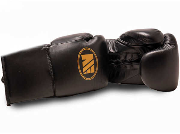 Main Event SSR 5000 Super Spar Boxing Gloves Lace Up Black Gold